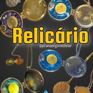 Pingente RELICÁRIO - Dourado